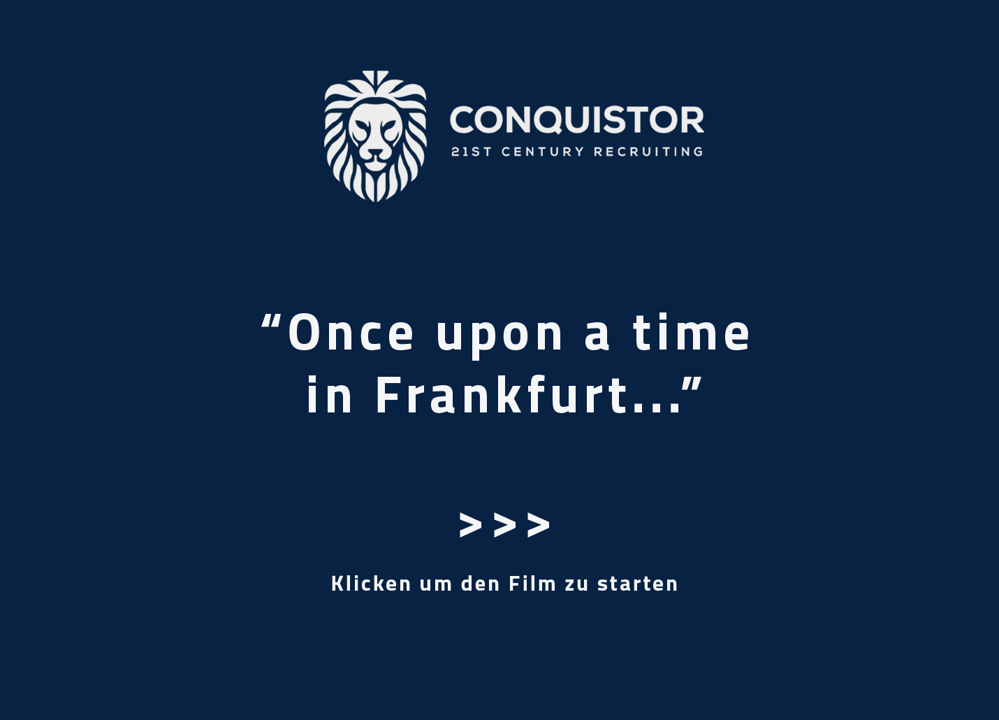 Conquistor | Die Entstehung | Eine kleine Kurzgeschichte